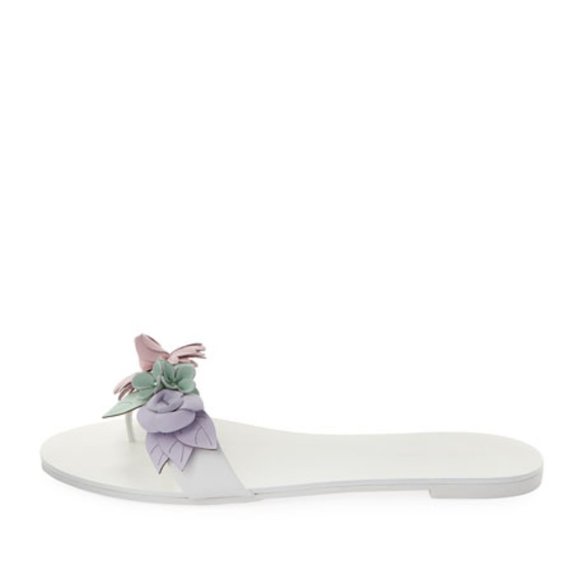 Sophia Webster Lilico Floral Slide Flat Sandals
